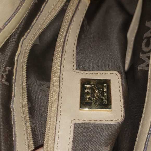 MCM Visetos Monogram Satchel Bag - Picture 13 of 17